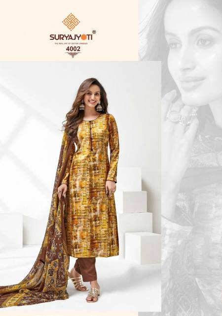 Suryajyoti Paroo Vol 4 Printed Dress Material Catalog
